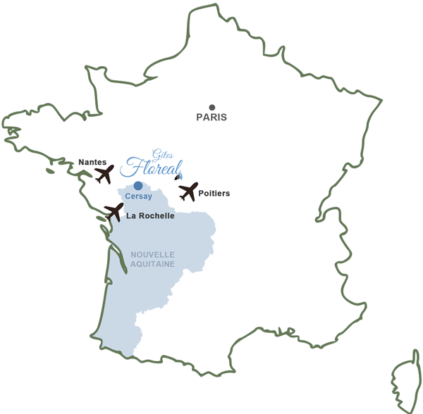 holiday in France map